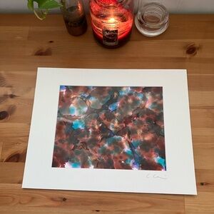 New Original Signed Artwork Alcohol Ink on Paper 143